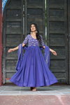 KA 1204 Faux Georgette Embroidered Work Gown Best Wholesale Shop In Surat